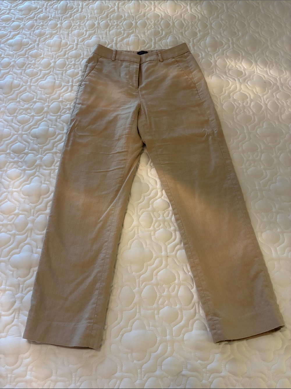 J. Crew Factory Beige Cropped Ankle Pants